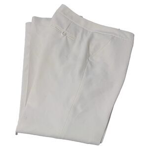 Josephine Chaus Wm's Lined Dress Pants Cream Size 10P Soft Classic Corpcore Work